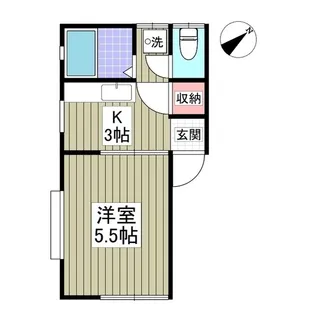 リブレス熊谷伊勢【1階】の間取り
