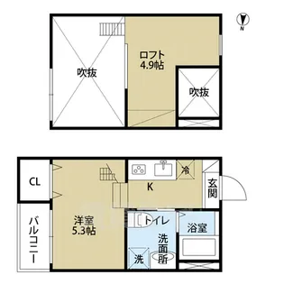 Tripletta(トリプレッタ)【1階】の間取り