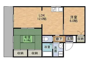 セジュール大和C【2階】の間取り