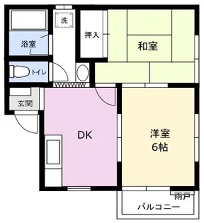 オペルアラカワ【1階】の間取り