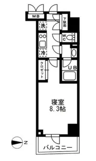 レジディア亀戸【12階】の間取り