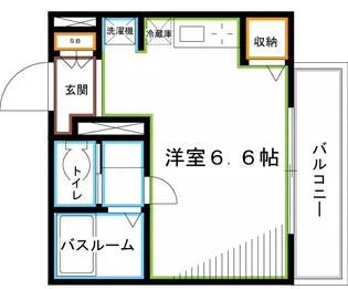 スカーラレジデンス【1階】の間取り
