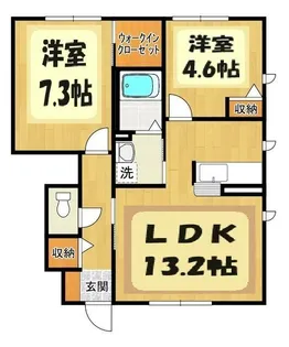 アネックスミオンB【1階】の間取り