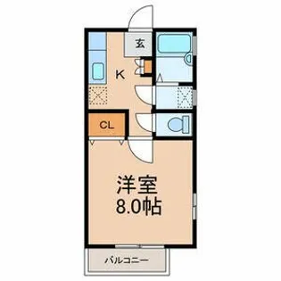 サンライズ【2階】の間取り