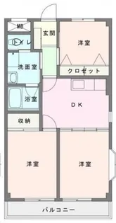 グリーンパレスケント【1階】の間取り