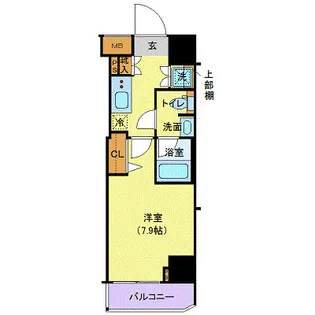 ジェノヴィア新宿御苑グリーンヴェール【2階】の間取り
