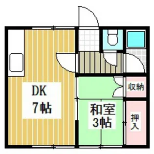 コーポはなさき【2階】の間取り