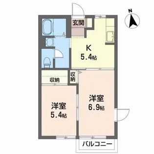 エス・カーサ【2階】の間取り