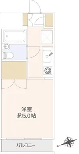 ペガサスマンション生田【4階】の間取り