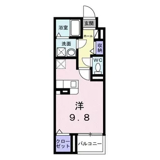 ヴァーグ・ブランシュ【2階】の間取り