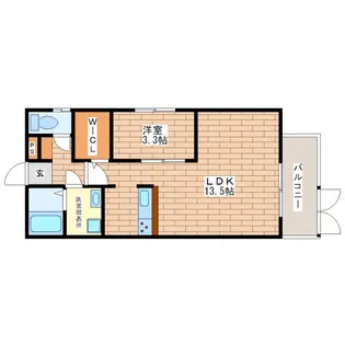 ロータスコートII【1階】の間取り