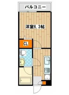 クレドメゾン元住吉【3階】の間取り