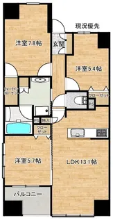 MATSUE THE TOWER【5階】の間取り