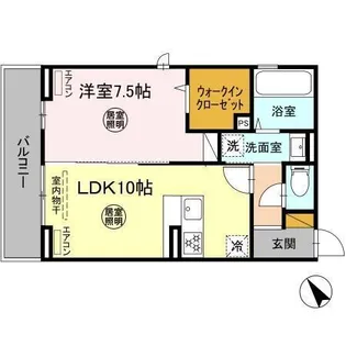 D-ROOM花園【3階】の間取り