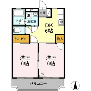 レジデンス今村 A【2階】の間取り