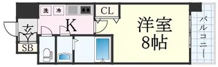 LIVIAZKOBESOLEIL(リヴィアスコウベソレイユ)【8階】の間取り