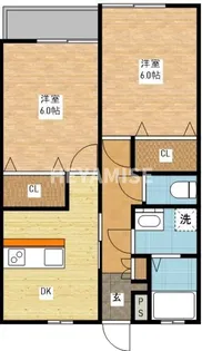 シーサイドハイツ深堀【1階】の間取り