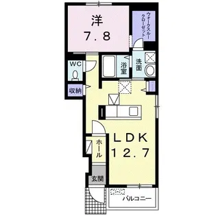 スプリング コートI【1階】の間取り