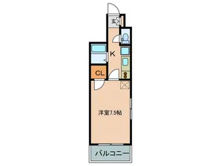 エルグランド天神【8階】の間取り