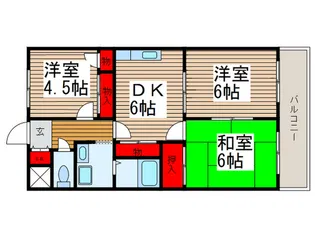 ヴァルトブルク浦和【3階】の間取り