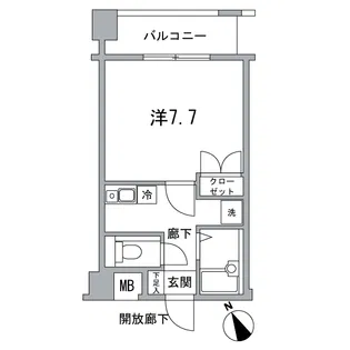 シンシア白金山北ホームズ【1階】の間取り