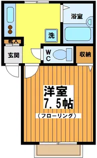 スカイパレスM1【1階】の間取り