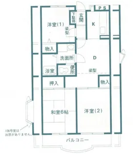 エクセラーク【1階】の間取り