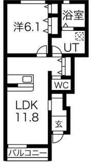 Morgenrote南沢A (モルゲンレーテ南沢)【1階】の間取り