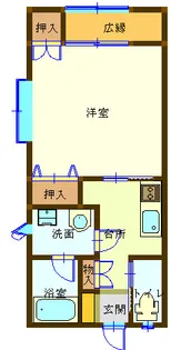 ジョイタウンII【1階】の間取り