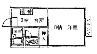 プレジール沖野上【1階】の間取り
