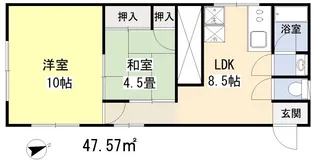 八木橋蕨マンション【2階】の間取り