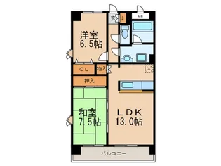 パークサイド土井南【3階】の間取り