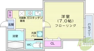 アーバンハイツ安養寺【2階】の間取り