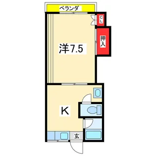 ハイツ八潮【1階】の間取り