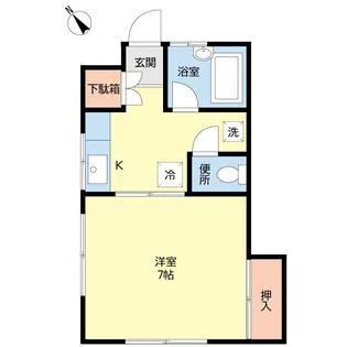 コーポ楓【1階】の間取り