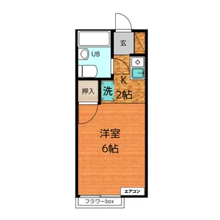 シンフォニー荒輪井【2階】の間取り