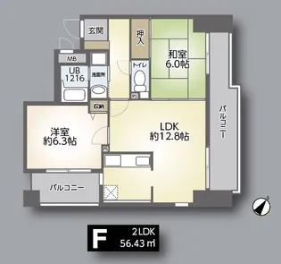 第2テルアキビル【3階】の間取り