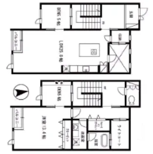 兵庫県西宮市甲陽園西山町【一戸建】の間取り