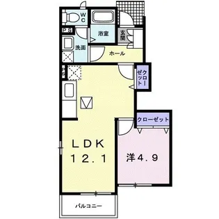 カナーレII【1階】の間取り