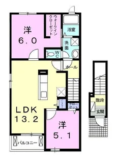 リジエール・フォレI【2階】の間取り