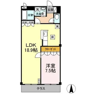 プロスペリティー【1階】の間取り