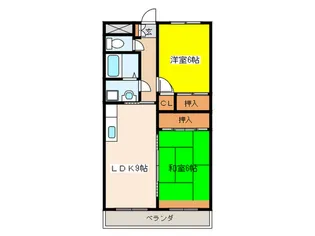 グリーンパーク橋本【3階】の間取り