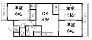 ネオグランドール伏見【2階】の間取り