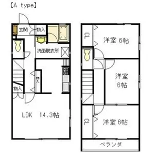 愛知県名古屋市名東区社口2【一戸建】の間取り