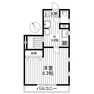 K s Crest【1階】の間取り