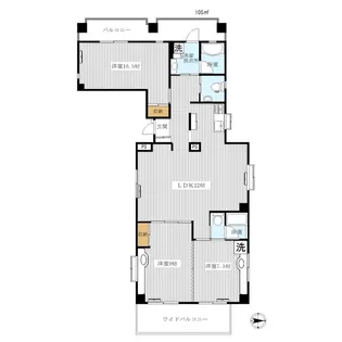 グランミューズ【6階】の間取り