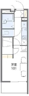 レオパレスレトワール桜【1階】の間取り