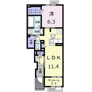 アンダンテ成美I【1階】の間取り