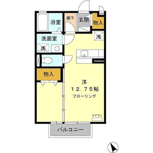 セジュール ココペリ【2階】の間取り