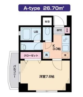 N Felicia目黒【3階】の間取り